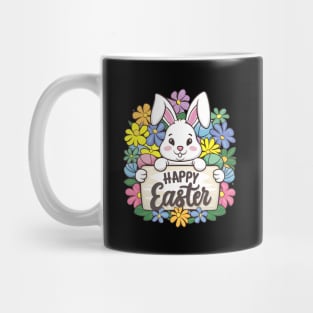 Happy Easter Bunny And Cat And Dog Mom Dad Boys Girls kids Mug